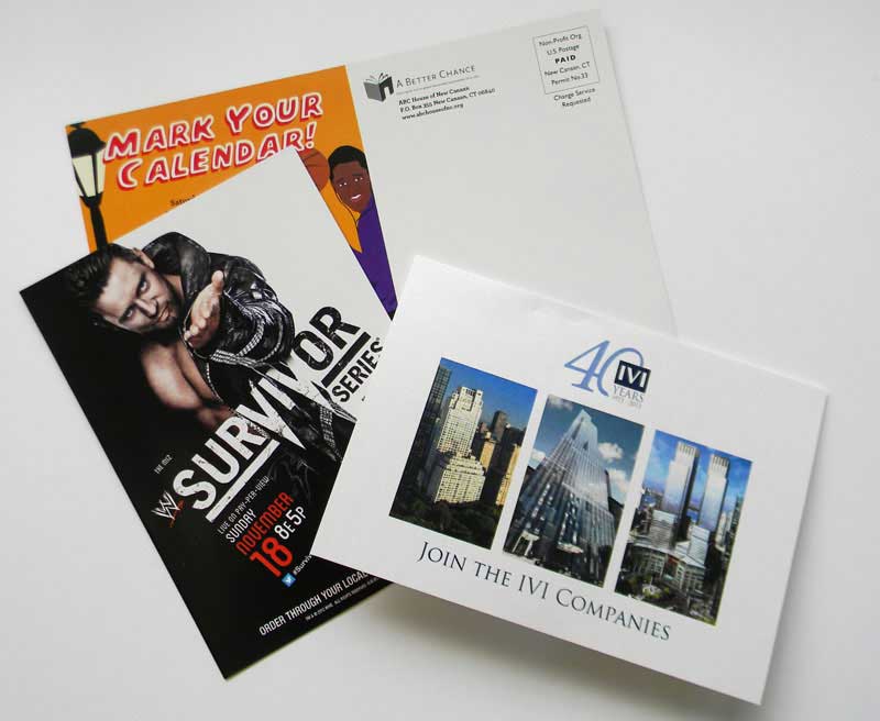postcards printing done by Rapid Press Stamford CT